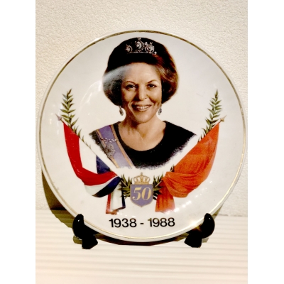 Herinneringsbord Beatrix 1938-1988 Herinneringsbord Beatrix 1938-1988